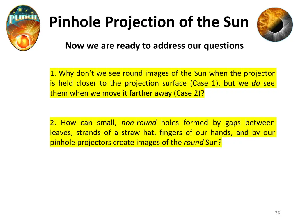 pinhole projection of the sun 5