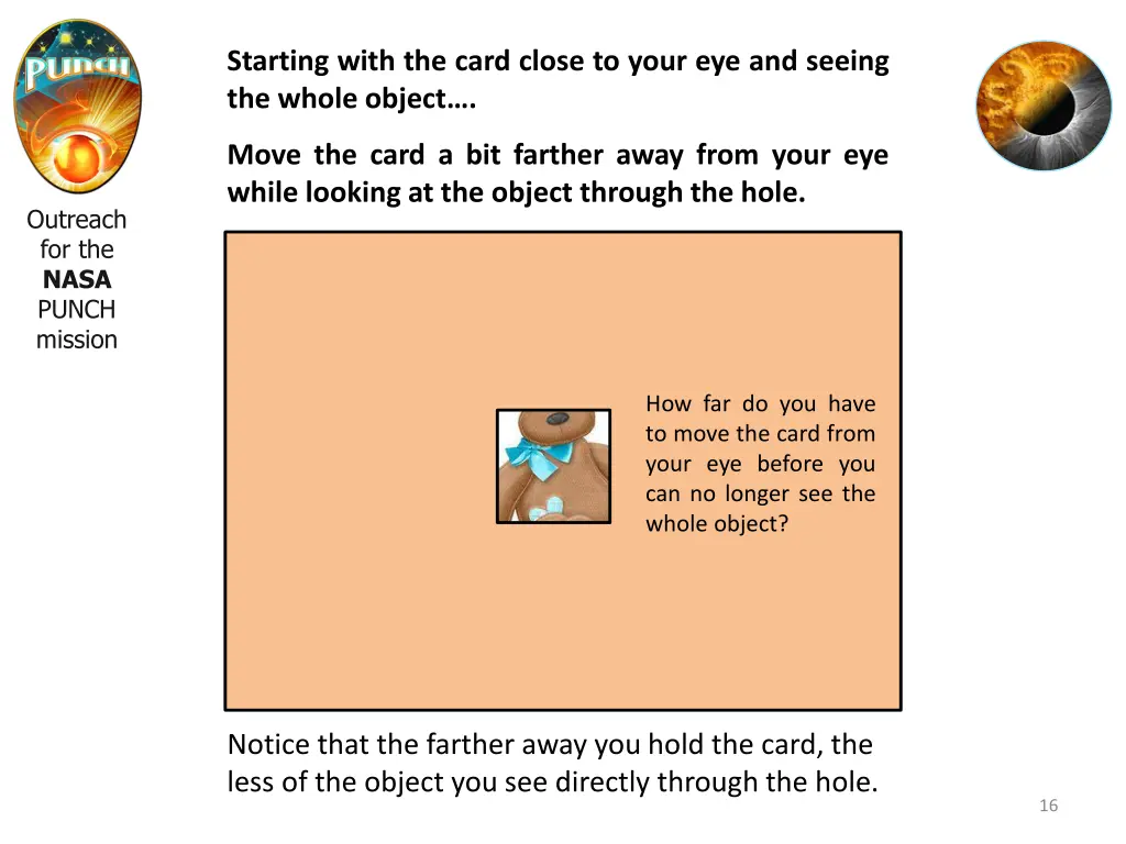 starting with the card close to your