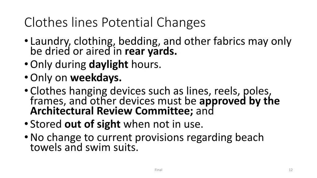 clothes lines potential changes laundry clothing
