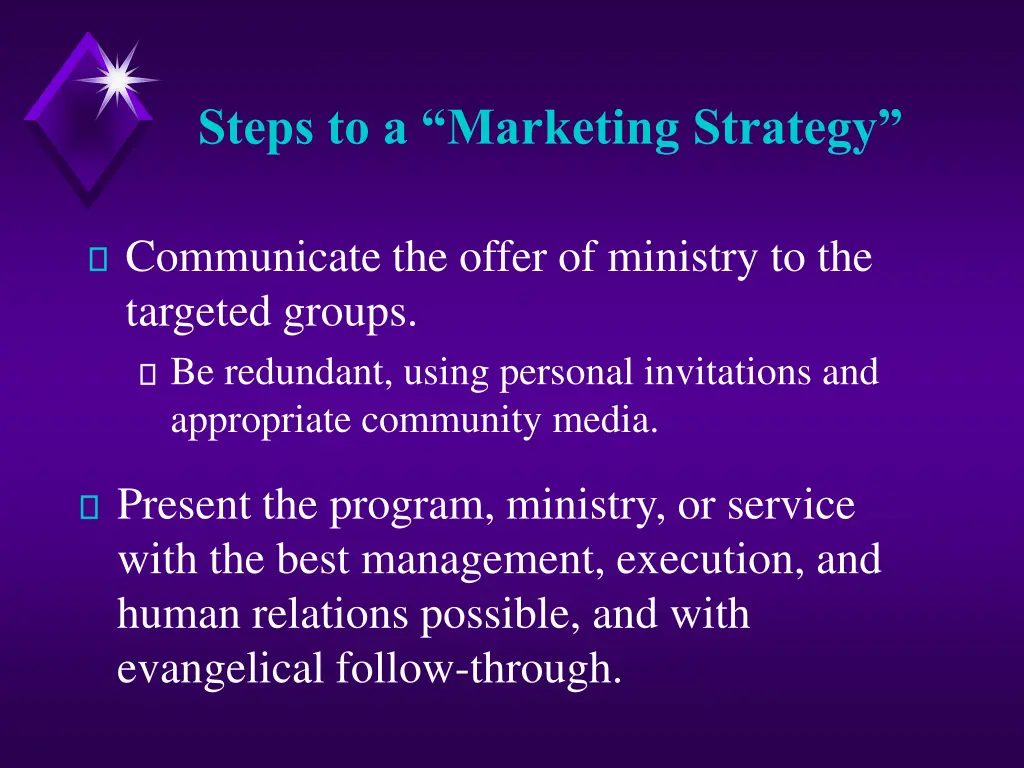 steps to a marketing strategy 2