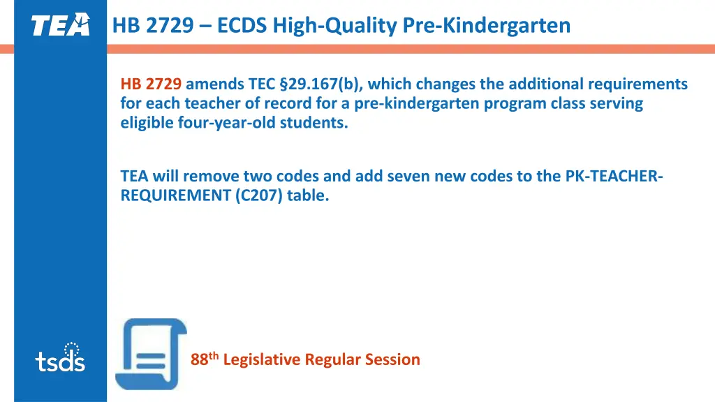 hb 2729 ecds high quality pre kindergarten