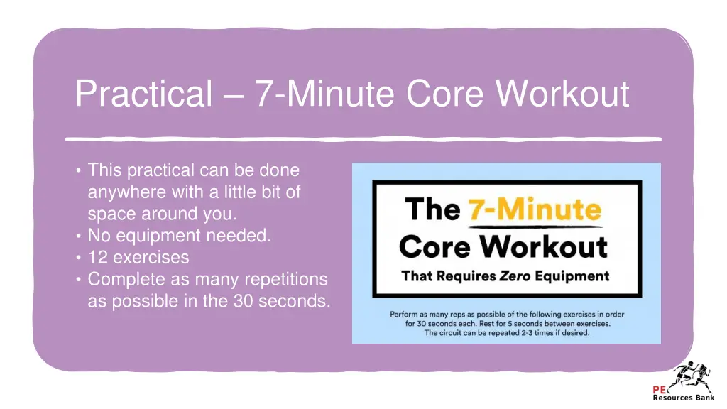 practical 7 minute core workout