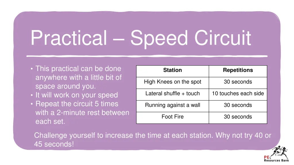 practical speed circuit