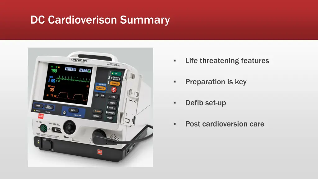 dc cardioverison summary