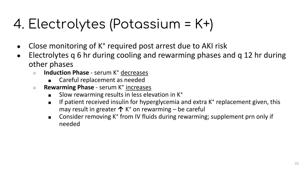 4 electrolytes potassium k