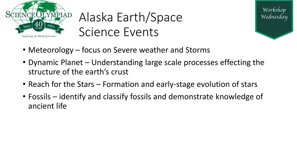 alaska earth space science events