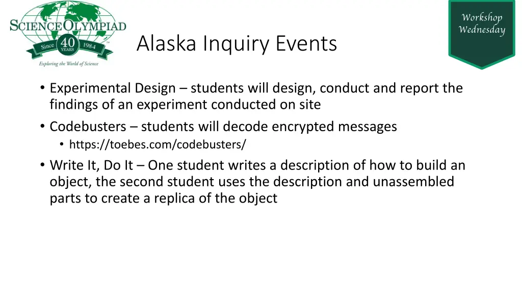 alaska inquiry events
