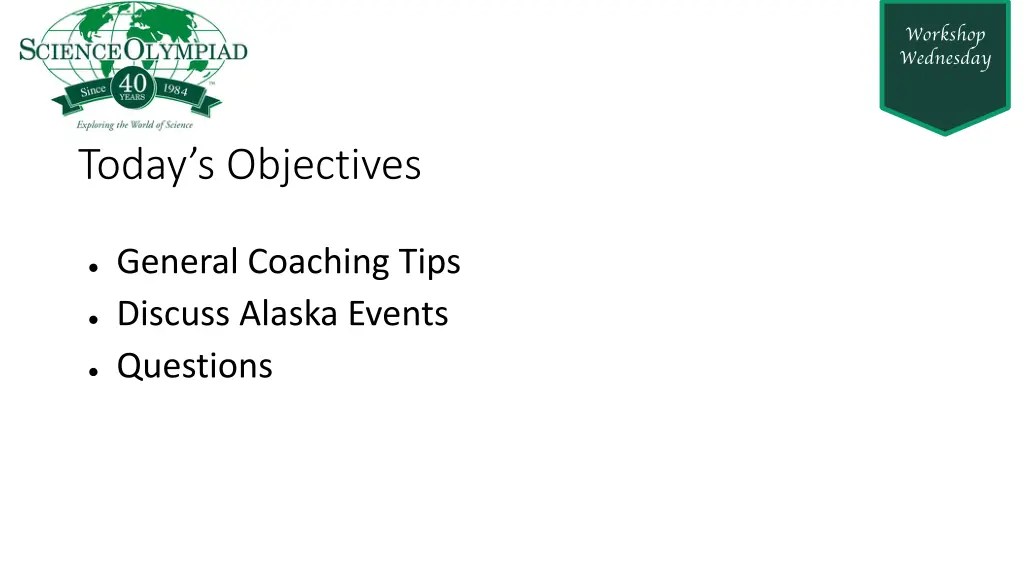 today s objectives