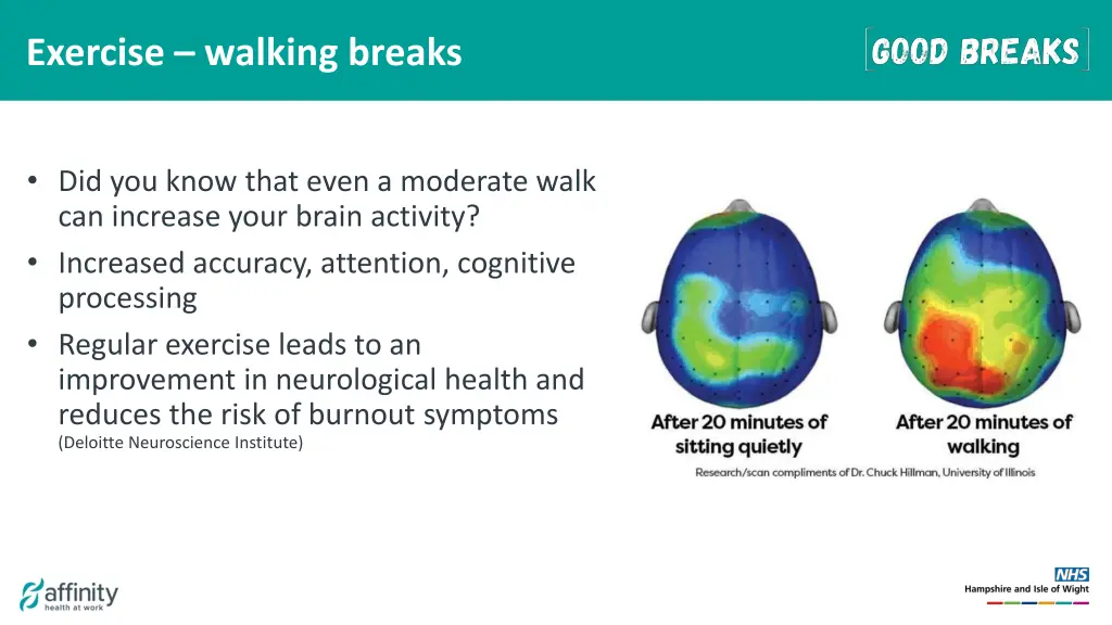 exercise walking breaks