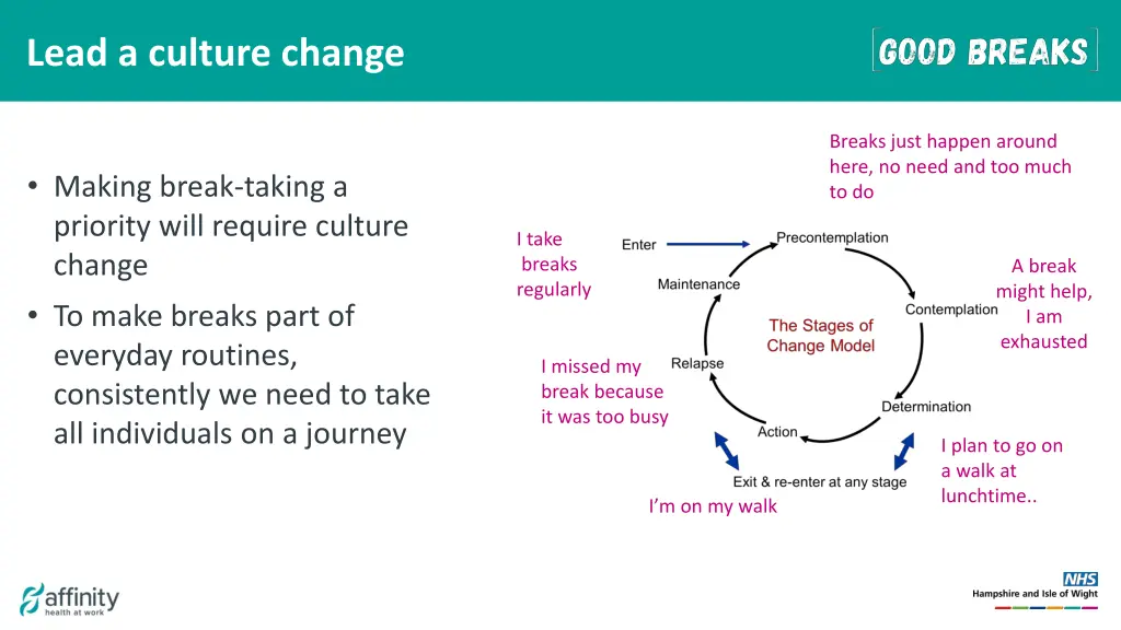 lead a culture change