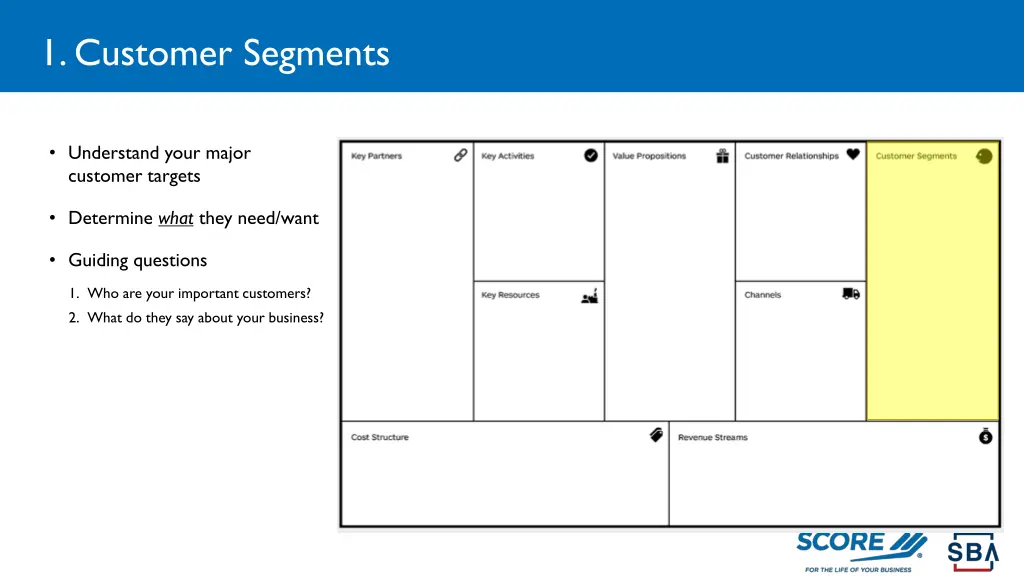 1 customer segments