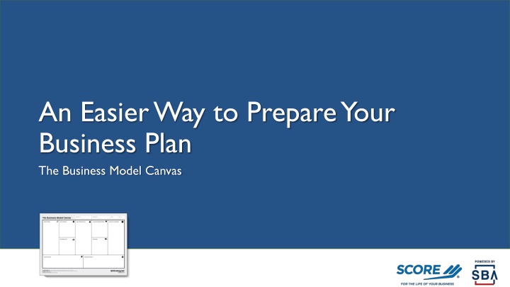 an easier way to prepare your business plan