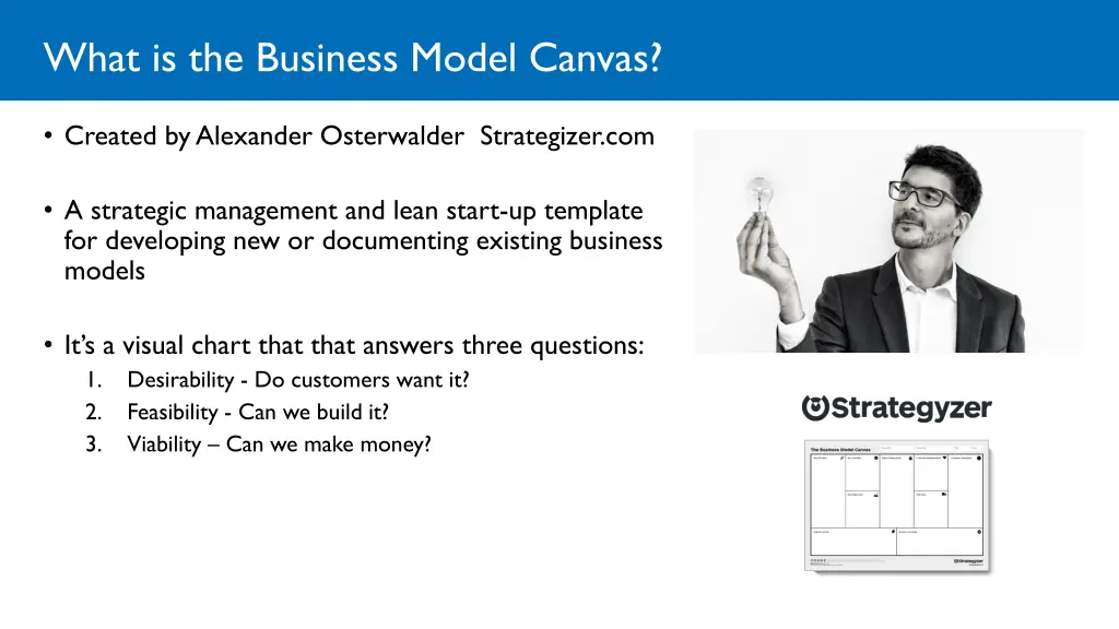 what is the business model canvas