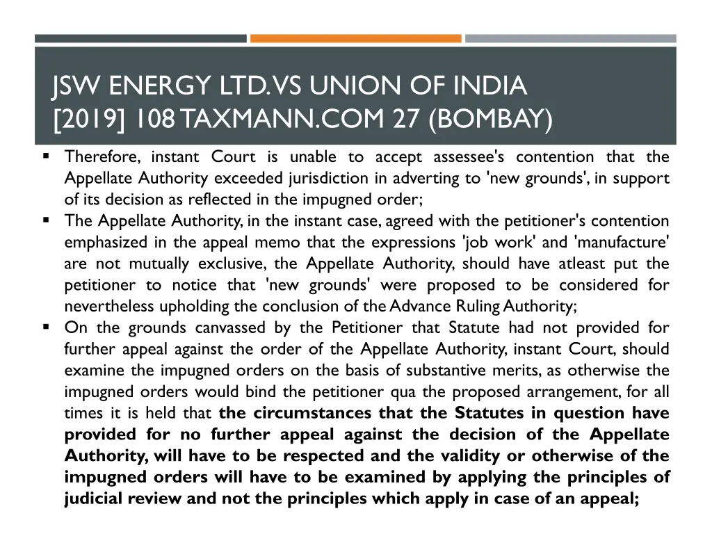 jsw energy ltd vs union of india 2019 108 taxmann 1