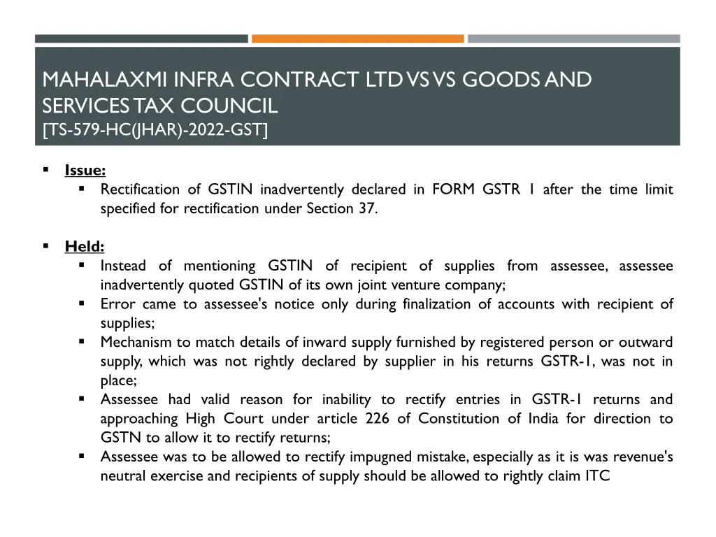 mahalaxmi infra contract ltd vs vs goods