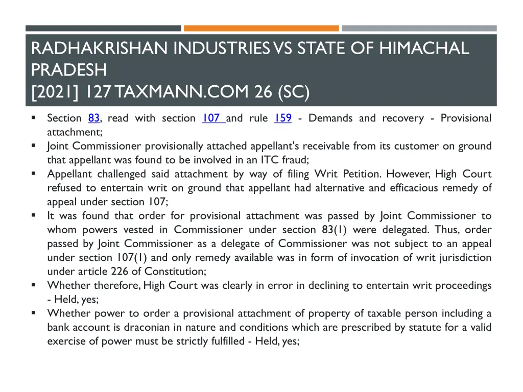 radhakrishan industries vs state of himachal