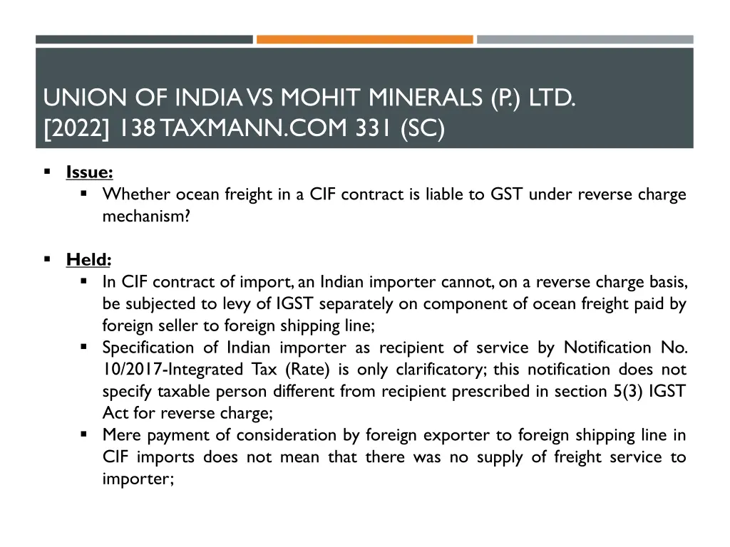 union of india vs mohit minerals p ltd 2022