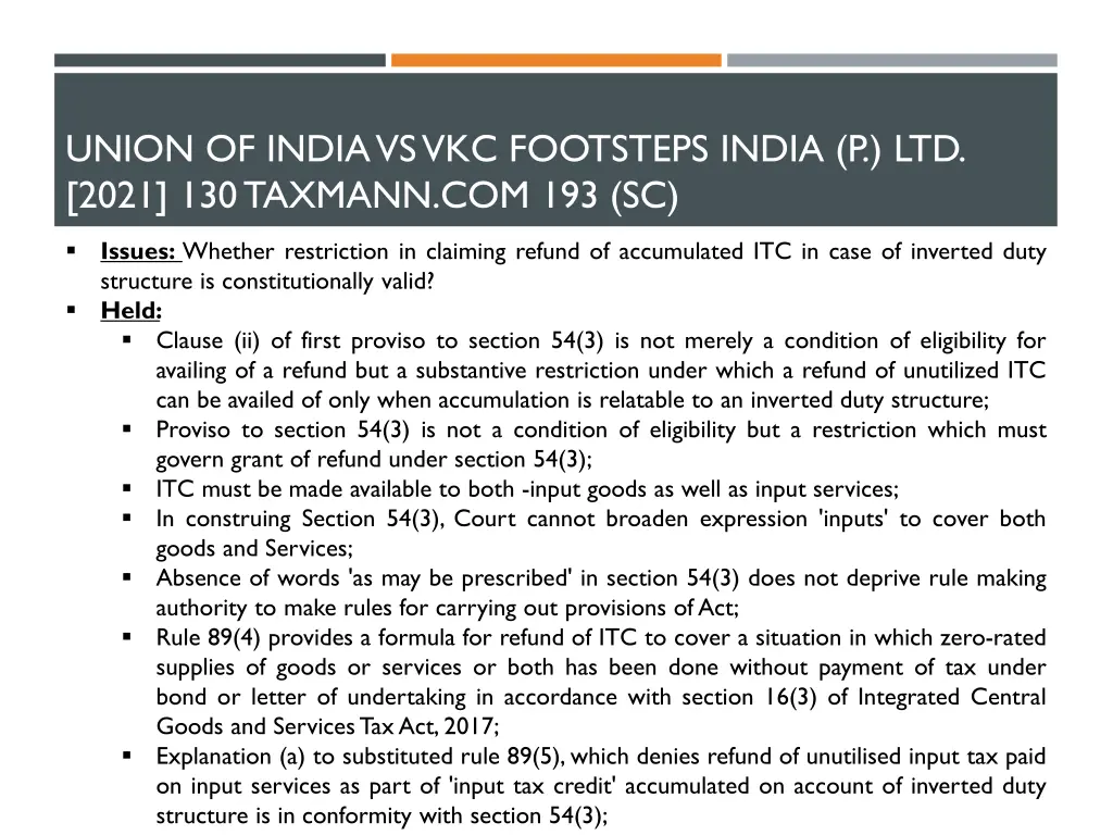 union of india vs vkc footsteps india p ltd 2021