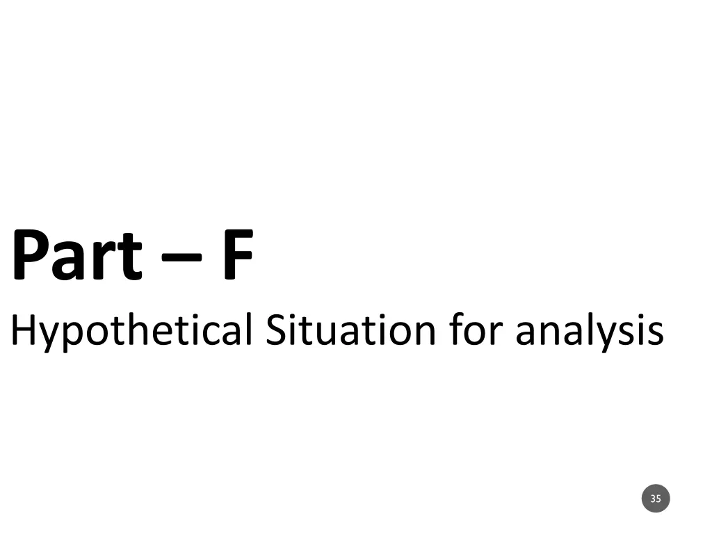 part f hypothetical situation for analysis