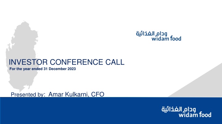 investor conference call for the year ended