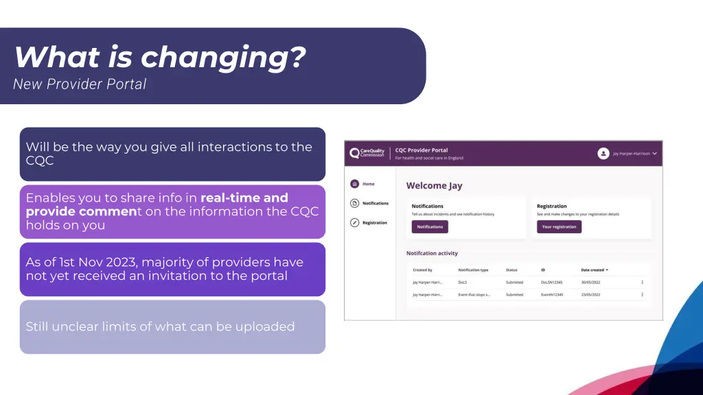 what is changing new provider portal