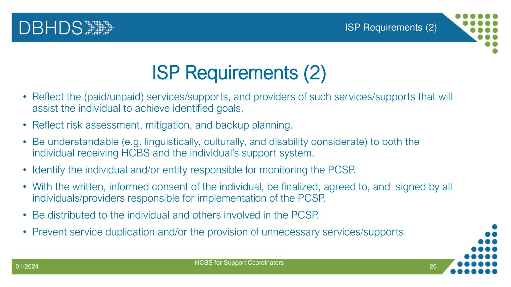 isp requirements 2