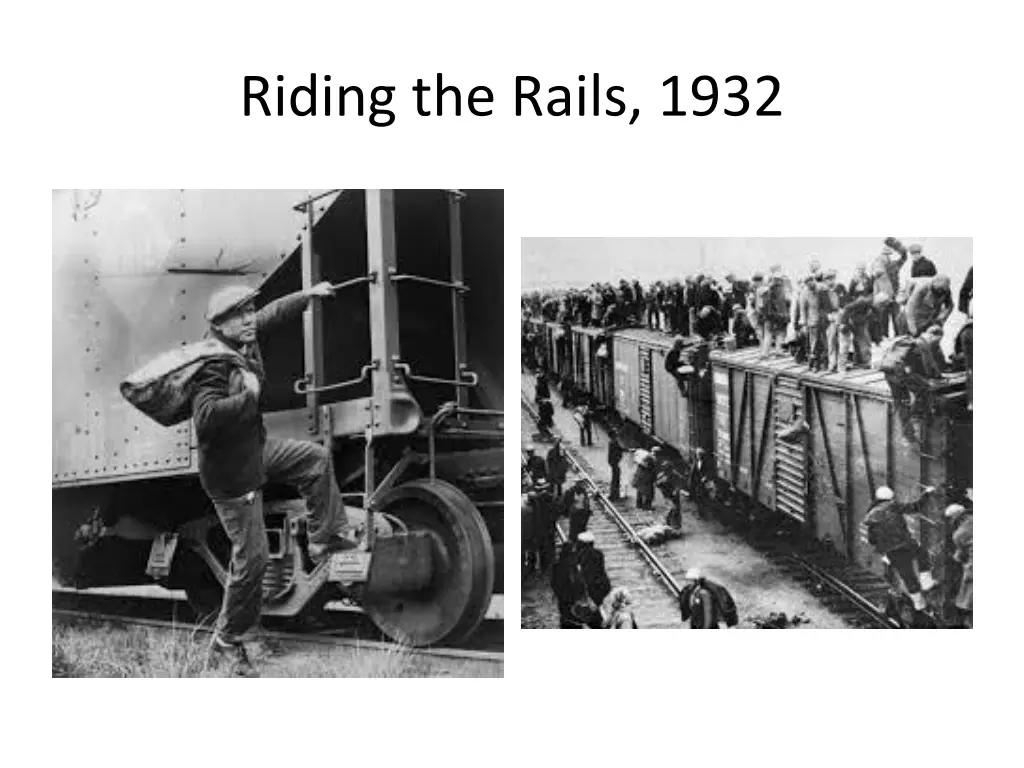 riding the rails 1932