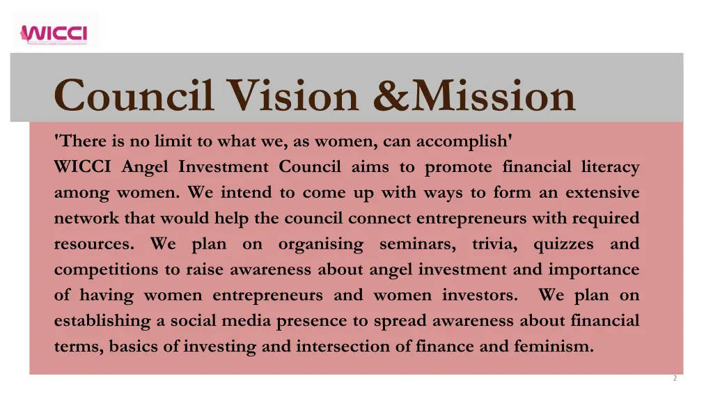 council vision mission