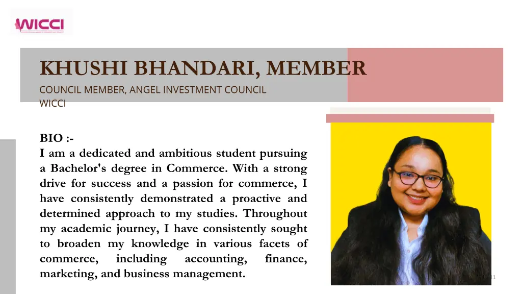 khushi bhandari member council member angel