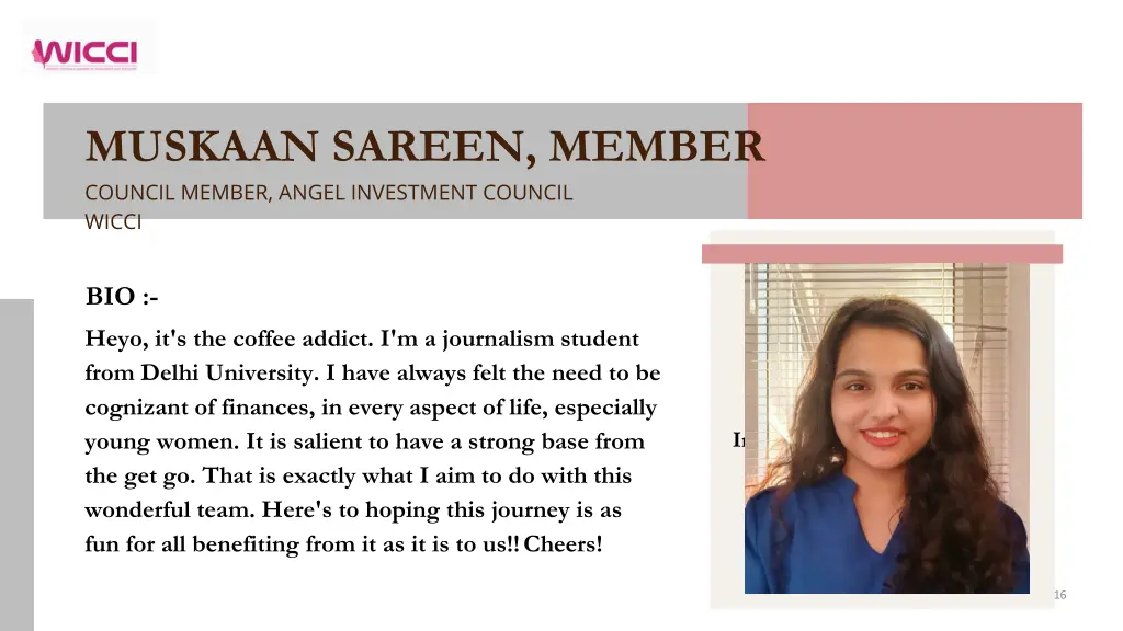 muskaan sareen member council member angel