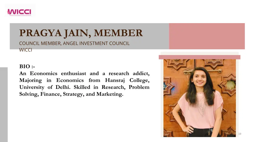 pragya jain member council member angel