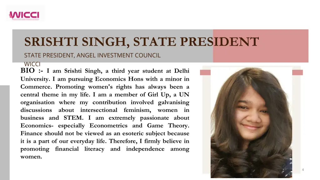 srishti singh state president state president