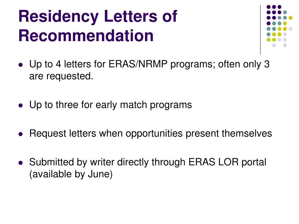 residency letters of recommendation