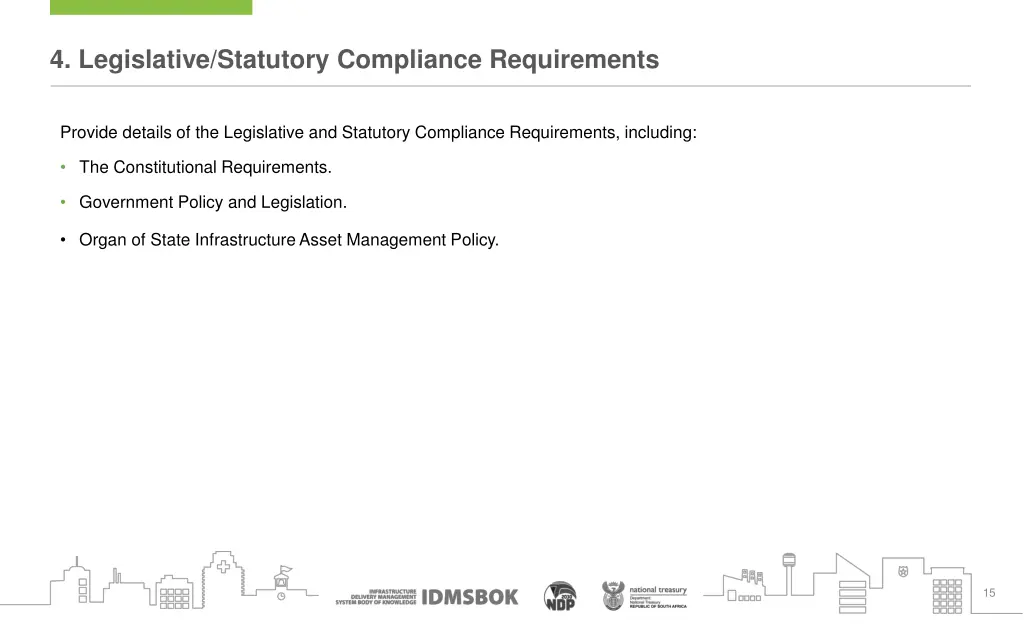 4 legislative statutory compliance requirements