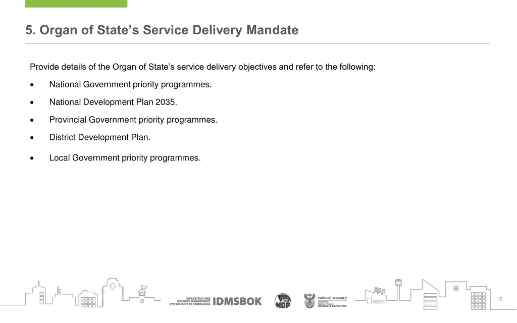 5 organ of state s service delivery mandate