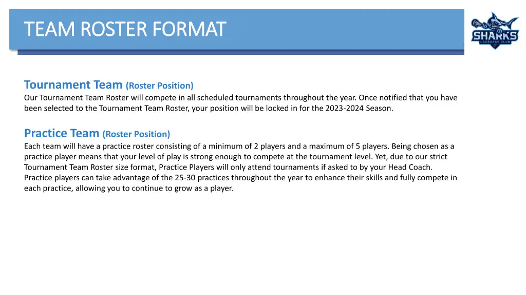 team roster format team roster format