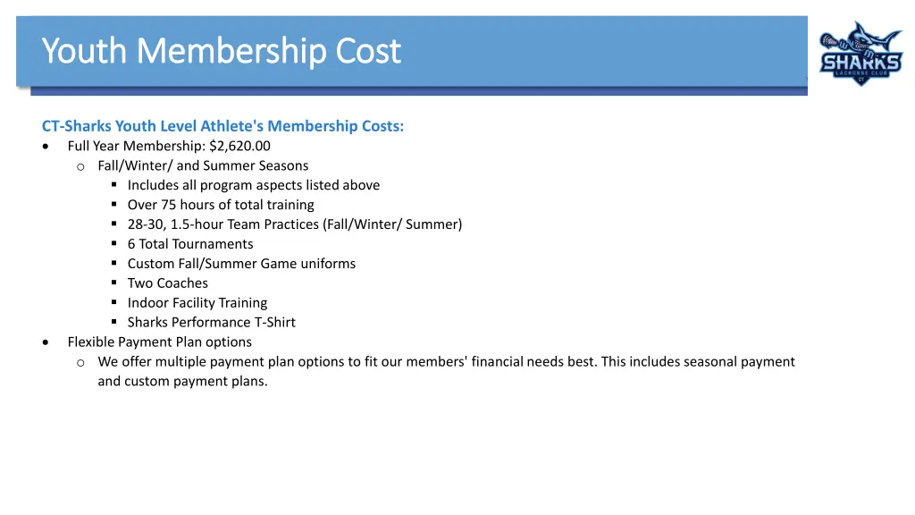 youth membership cost youth membership cost