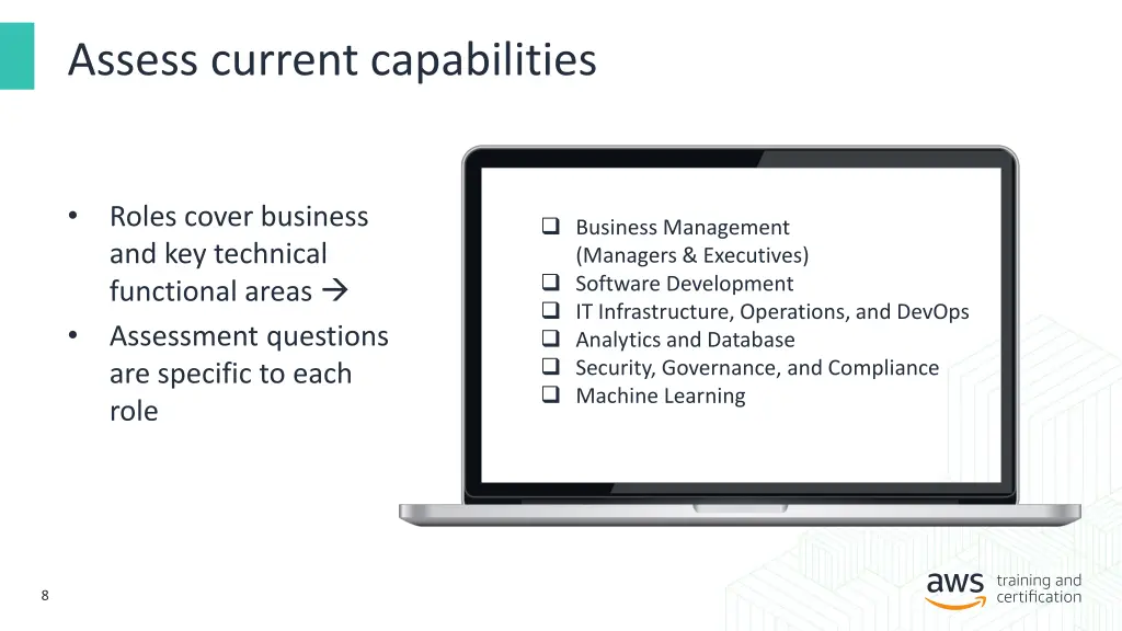 assess current capabilities 1