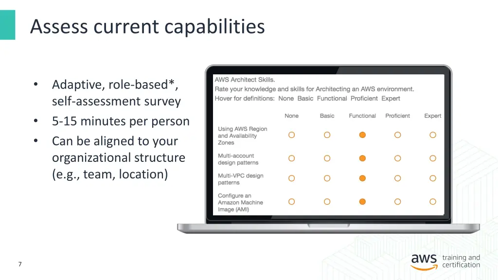 assess current capabilities