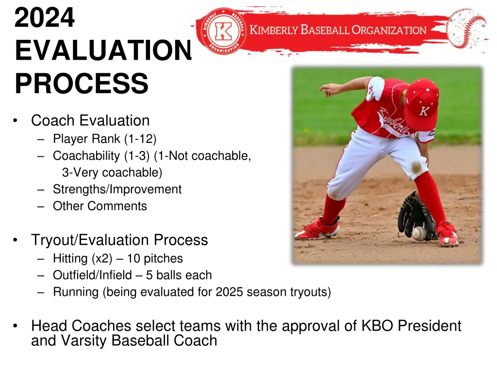 2024 evaluation process