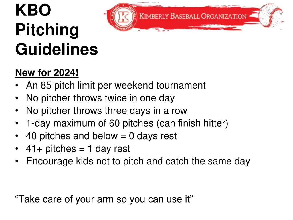 kbo pitching guidelines 1