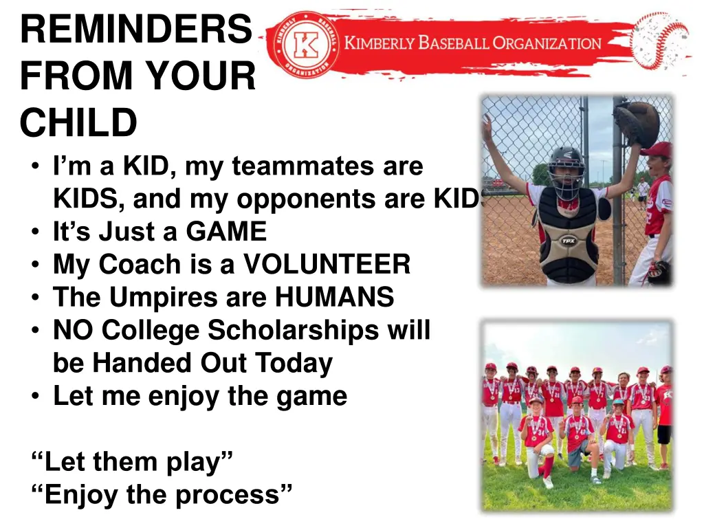 reminders from your child i m a kid my teammates