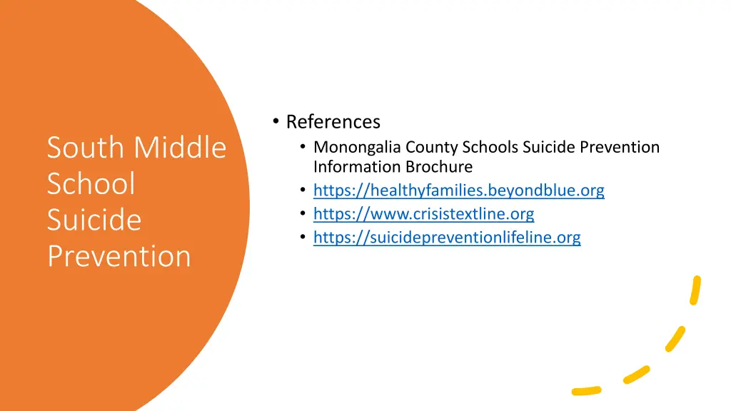references monongalia county schools suicide