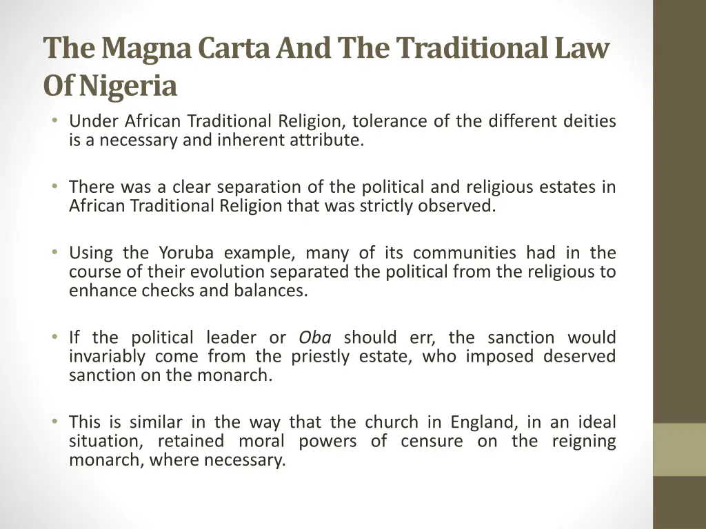 the magna carta and the traditional