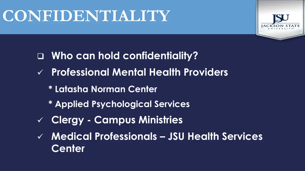 confidentiality