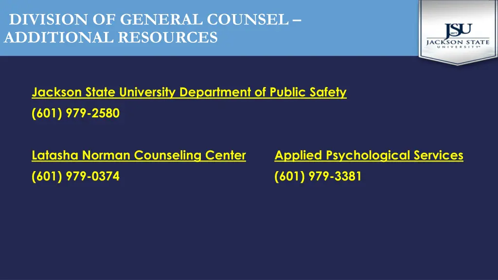division of general counsel additional resources
