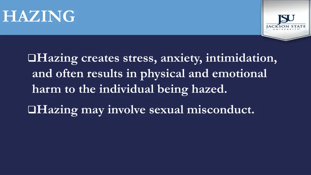 hazing 3