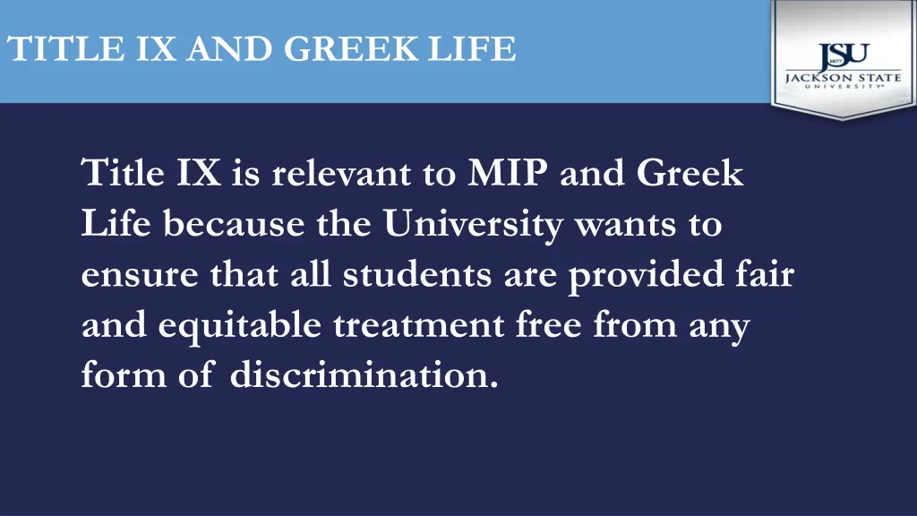 title ix and greek life