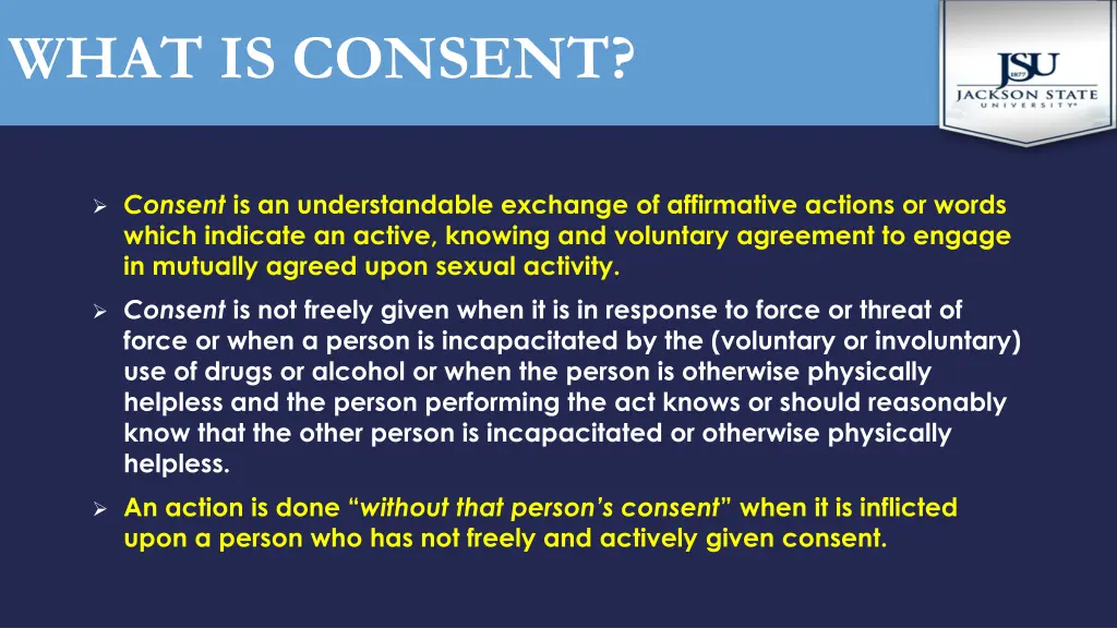 what is consent