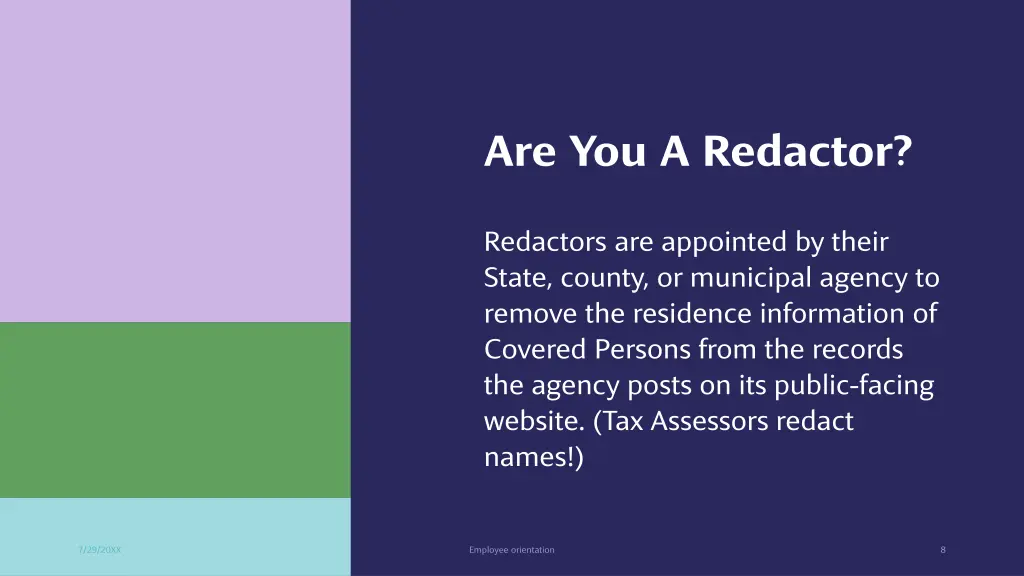 are you a redactor